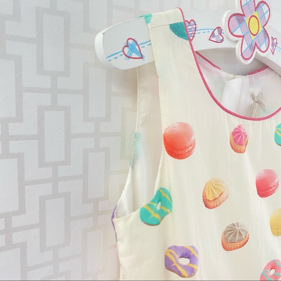 Girl’s French Macarons, Iced Gem Biscuits and Donuts Afternoon Tea Dress - Picture 7 of 12